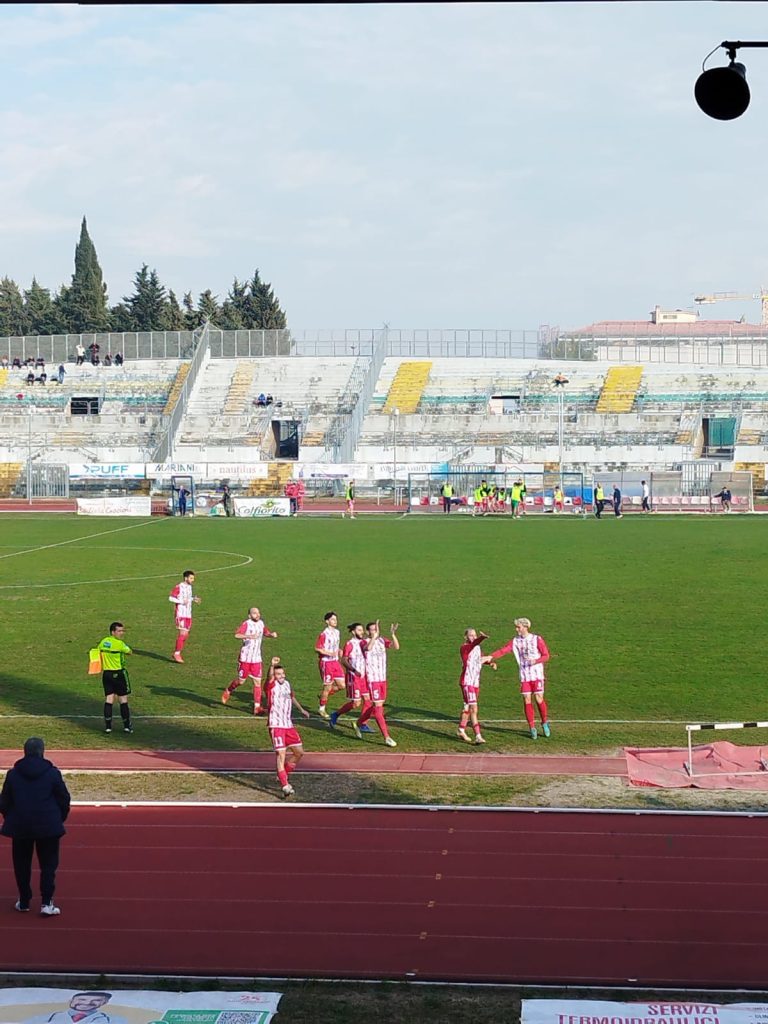 I riflessi filmati della vittoria con il Montecchio Gallo